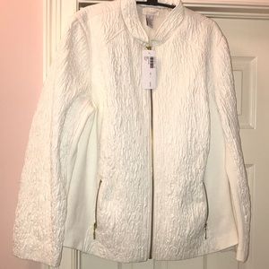 Chico’s NWT women’s white jacket size 14